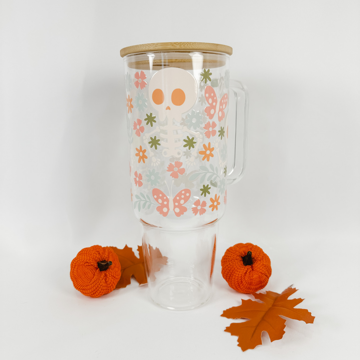 Pretty Skellys Glass Tumbler