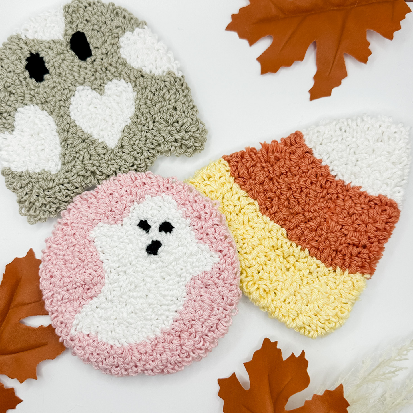 Candy Corn Mug Rug