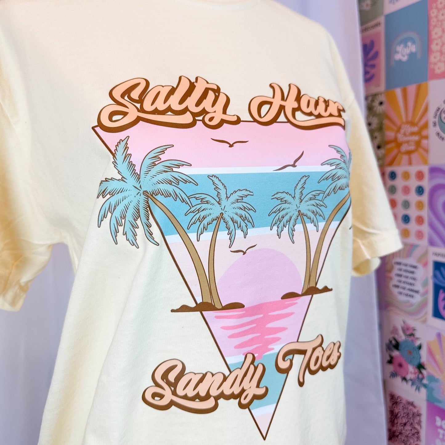 Salty Hair & Sandy Toes Crewneck Tee