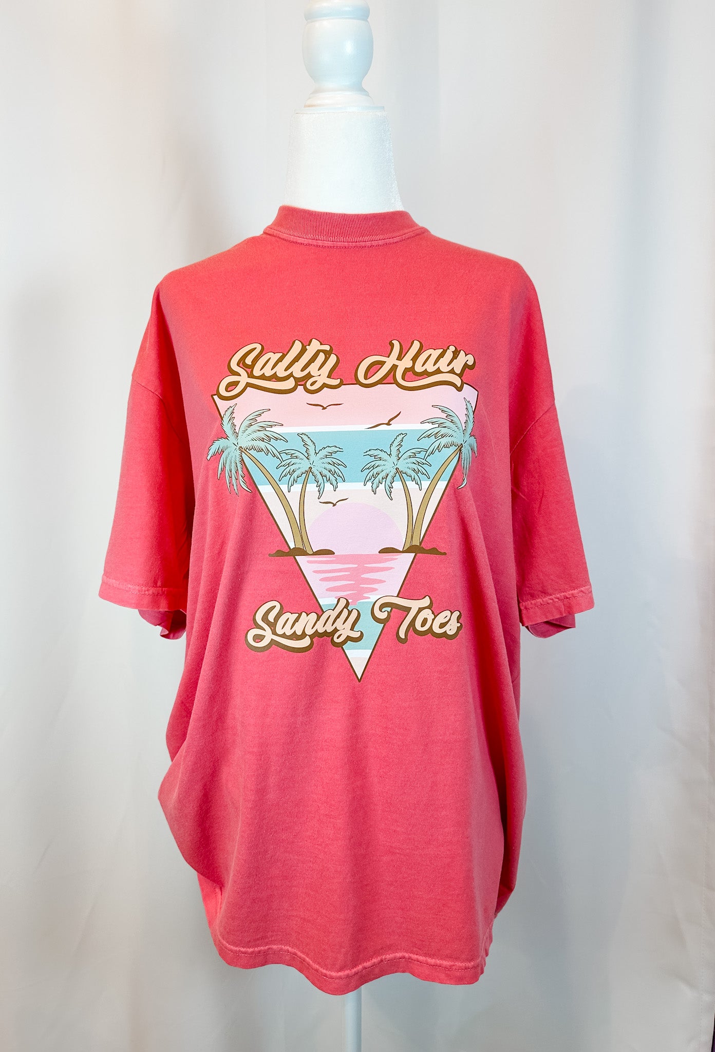 Salty Hair & Sandy Toes Crewneck Tee