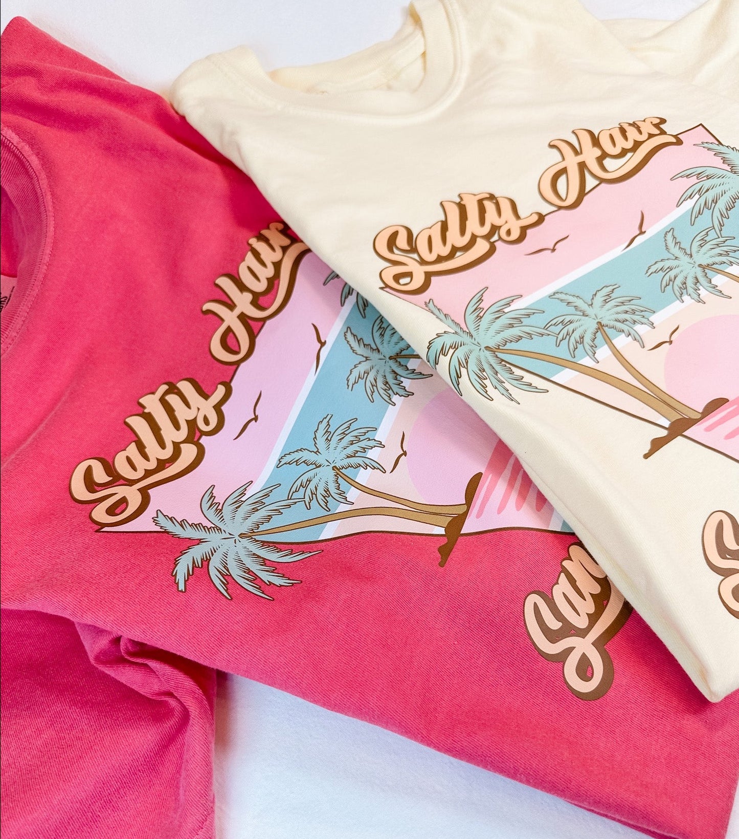 Salty Hair & Sandy Toes Crewneck Tee