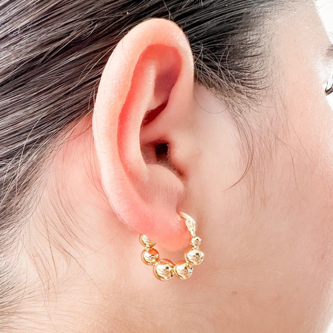 Bubbly Hoop Earrings