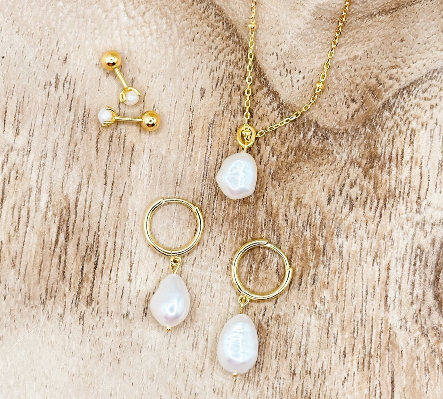 Pearl Stud Earrings