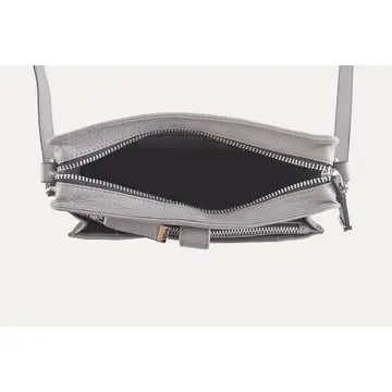 Grey Wallet Crossbody Bag