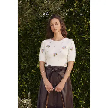 Autumn Skies Embroidery Sweater