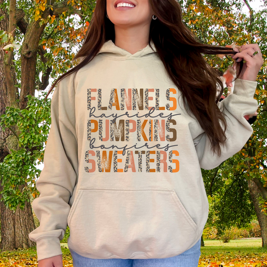 Flannels, Hayrides, Pumpkins, Bonfires, Sweaters