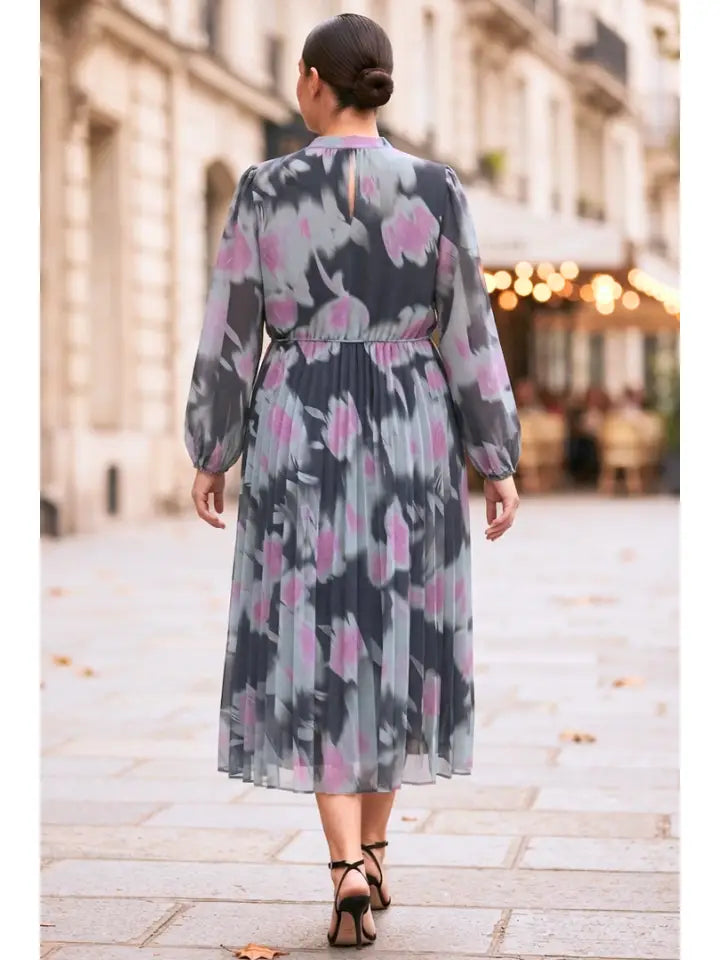 Print Chiffon Dress