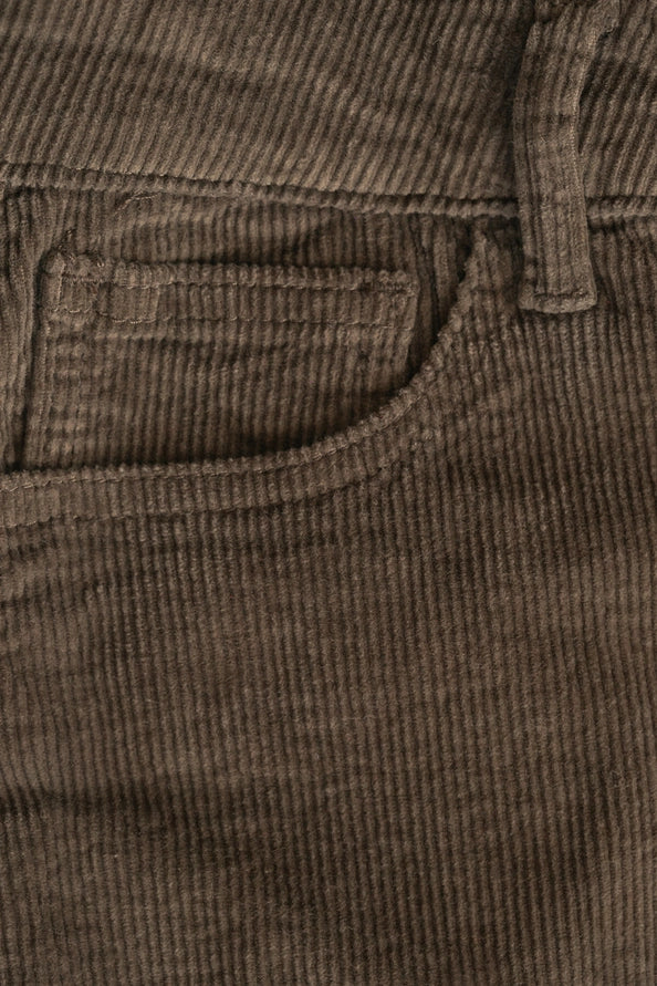 Remi Brown Corduroy Midi Skirt