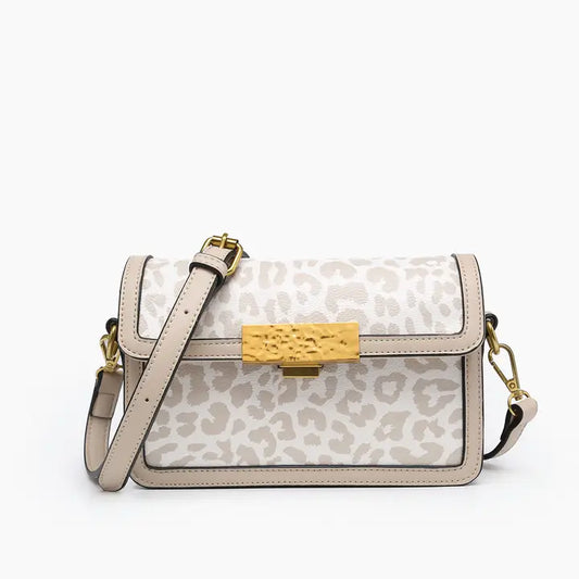 Elizabeth Straw Crossbody Bag – Lock Closure