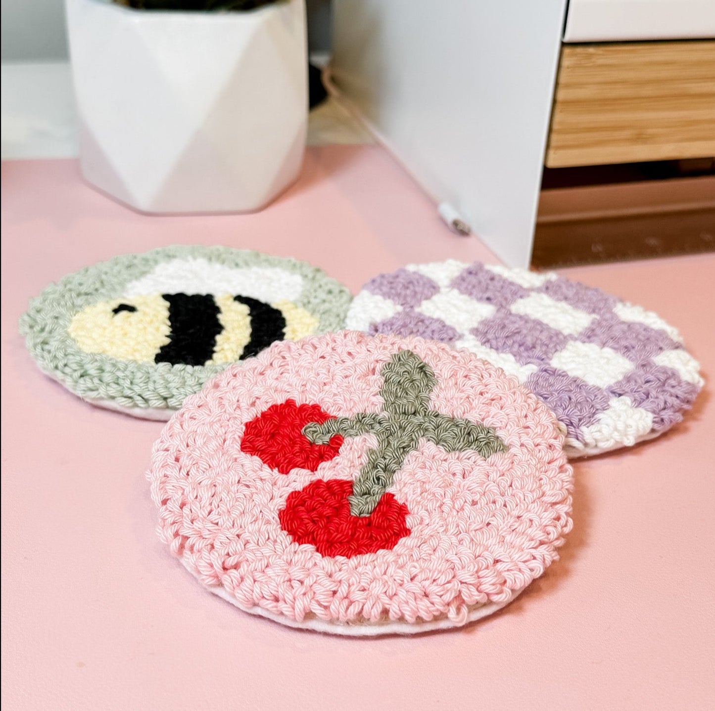 Cherry Mug Rug