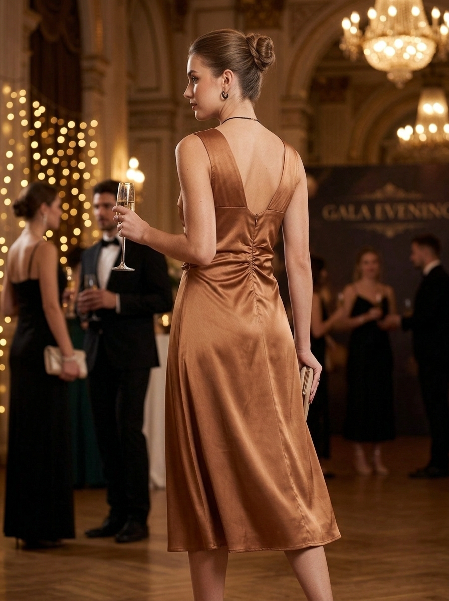 Bronze dress