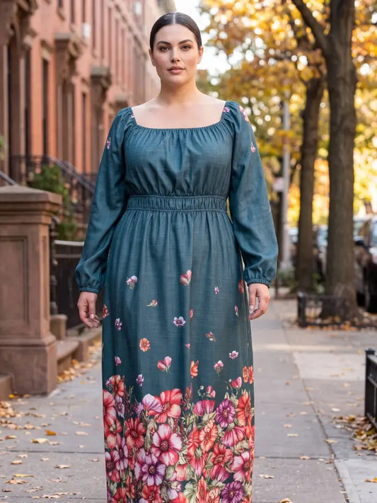 Floral Full Dress