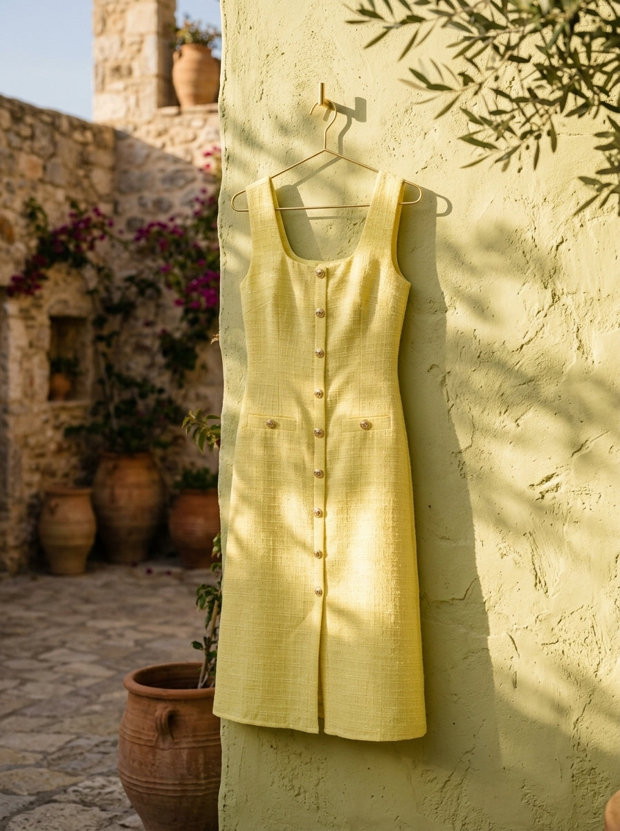 Sleeveless midi dress — Sun-Drenched Lifestyle | Generated by Modelize