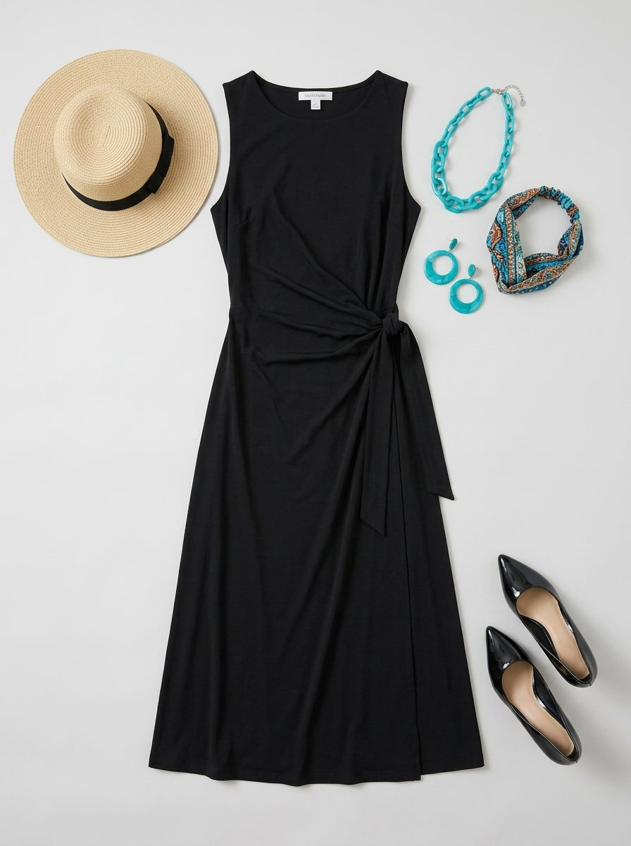 Midi Dress — Summer Accessories Flat Lay | Generated by Modelize