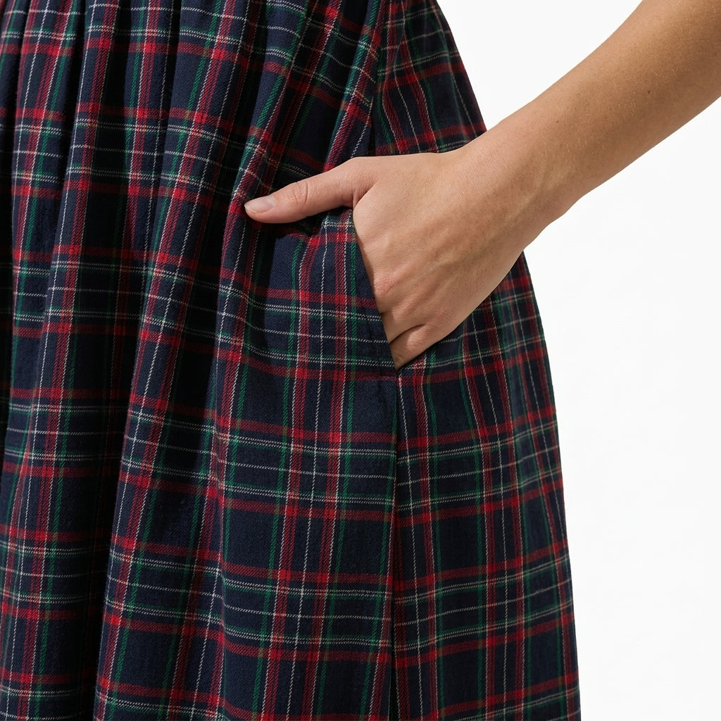 Midi Dress — Pocket and Hem Close-up | Generated by Modelize