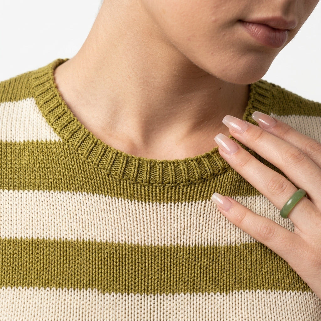 Sleeveless knit top — Texture Detail | Generated by Modelize