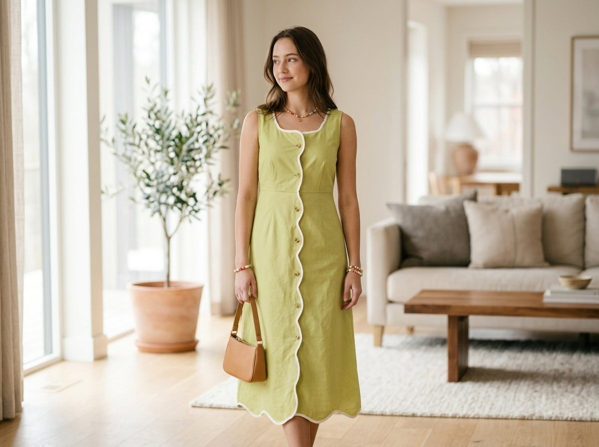Midi Dress — Lifestyle - Home | Generated by Modelize