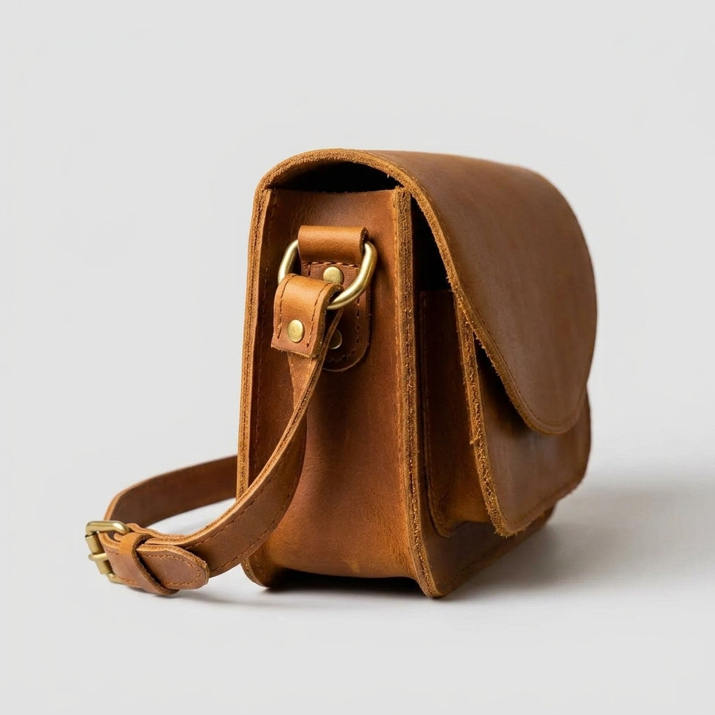 Crossbody Bag — Side Profile View | Generated by Modelize