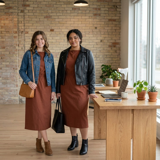 Maxi dress — Lifestyle - Workspace | Generated by Modelize