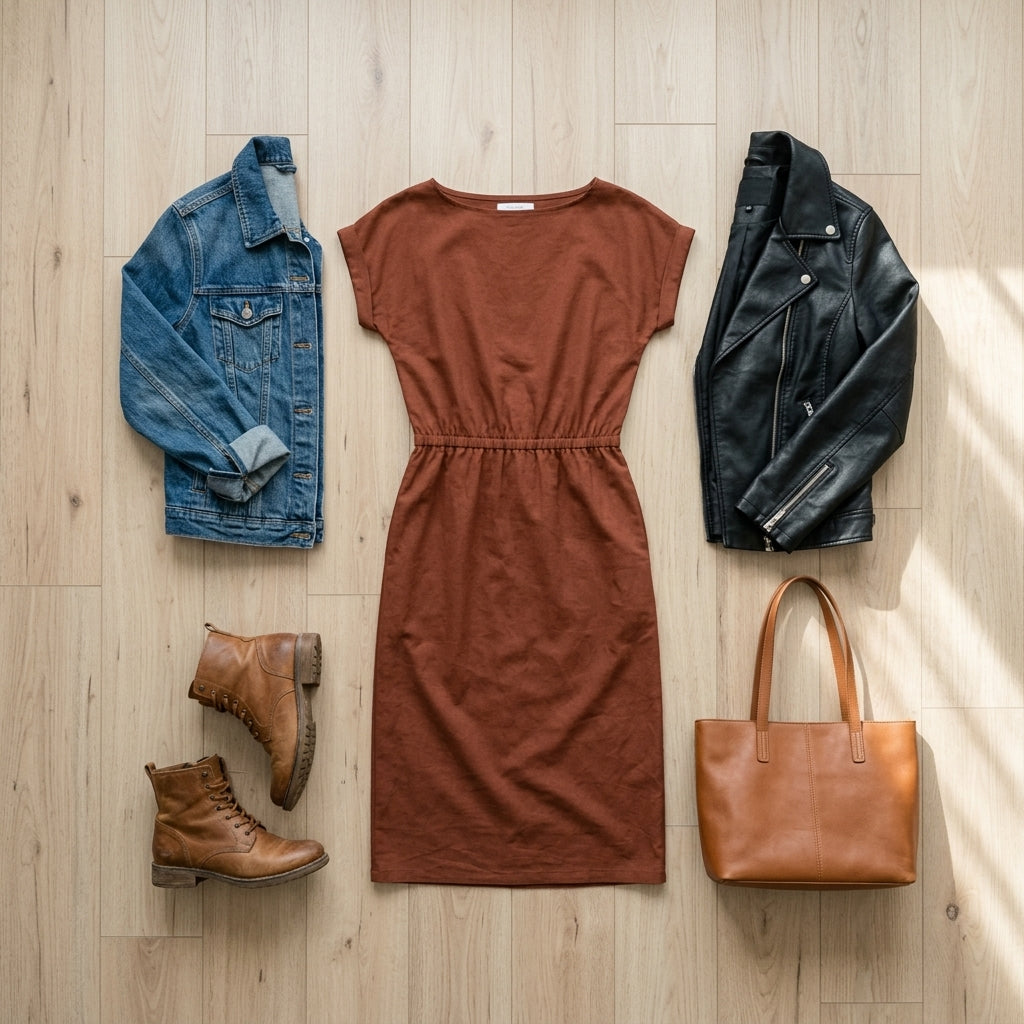 Maxi Dress — Flat Lay - Styled | Generated by Modelize