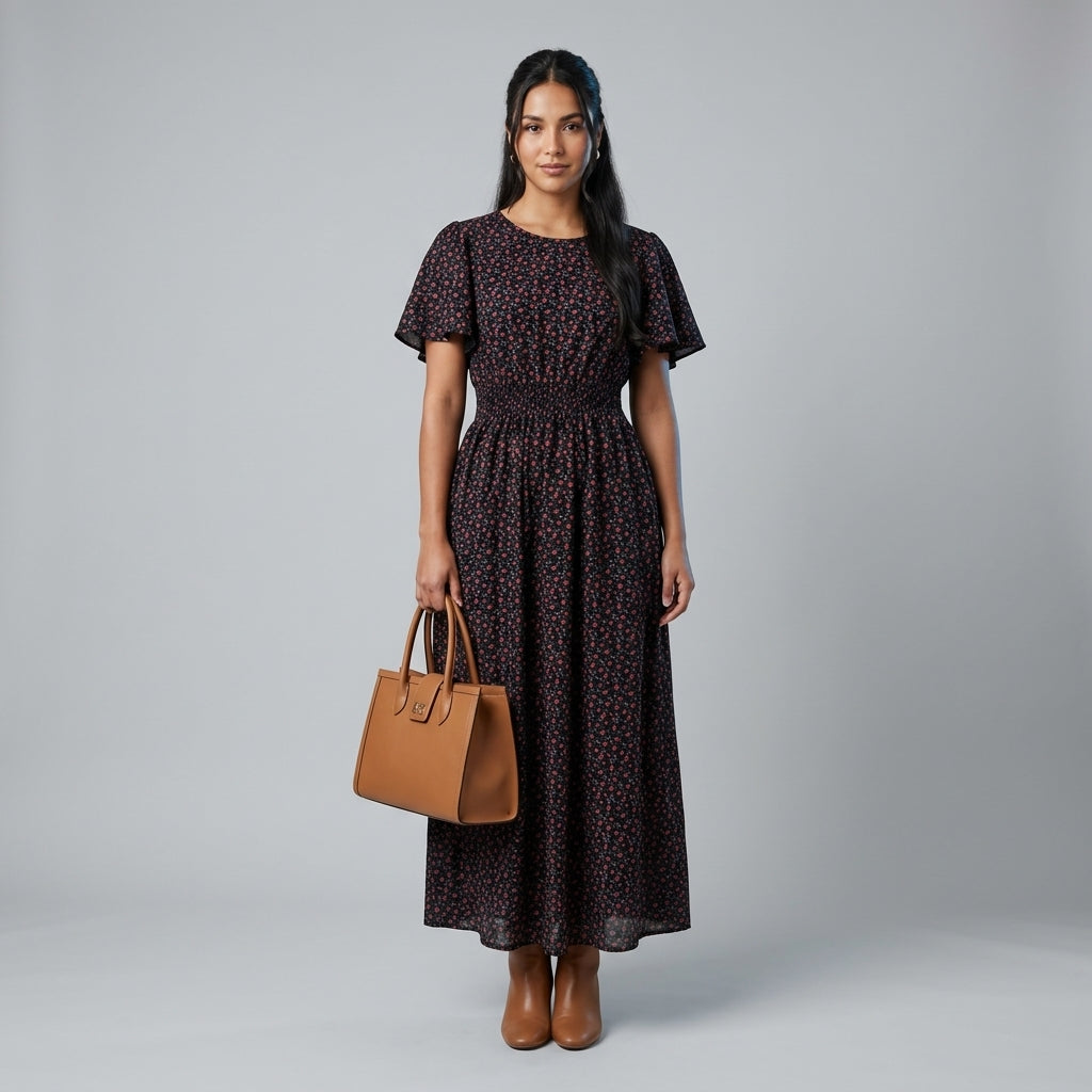 Maxi dress — On Model - Accessories Focus | Generated by Modelize