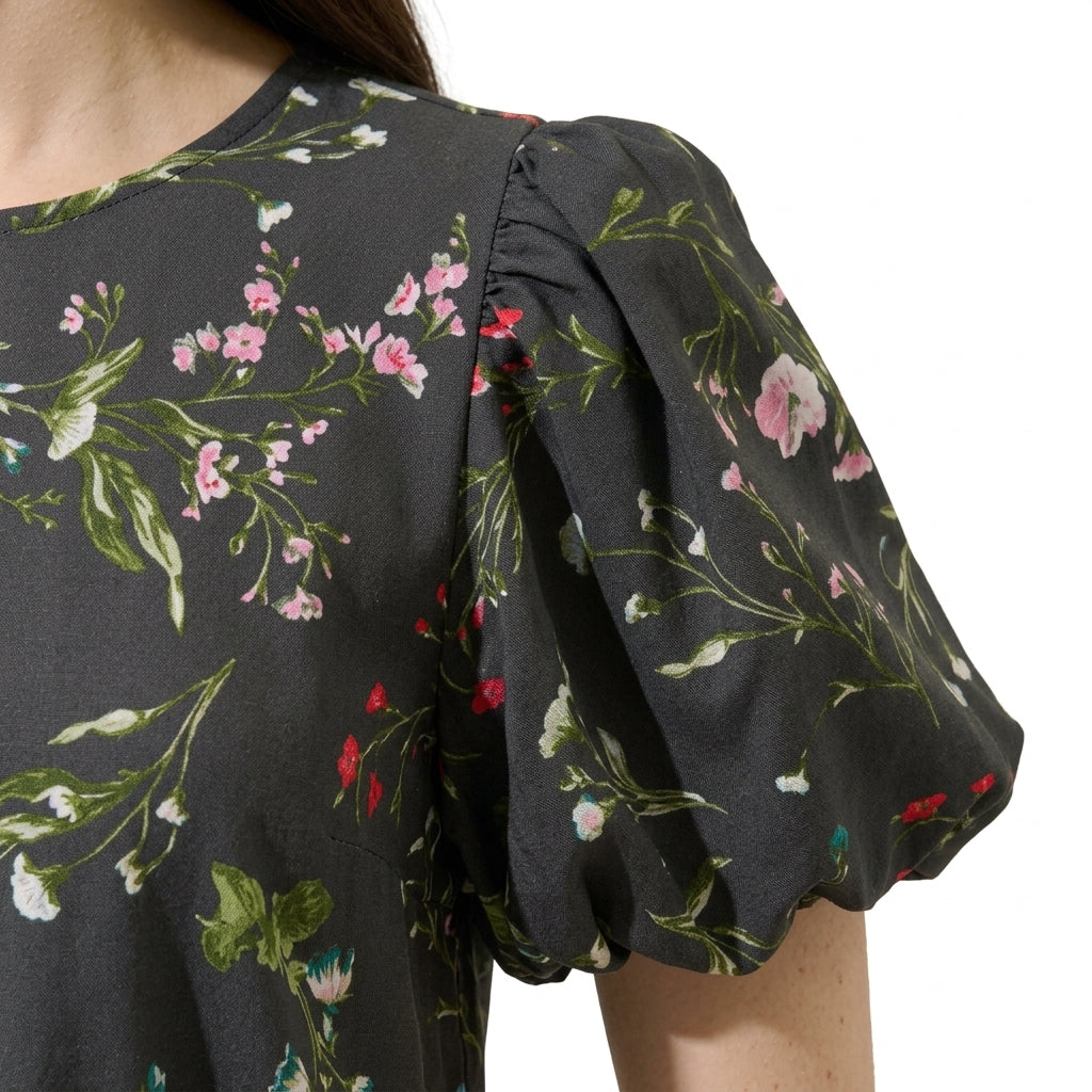 Bubble sleeve blouse — Bubble Sleeve Detail | Generated by Modelize