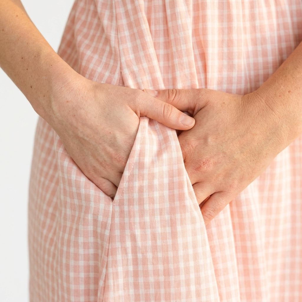 Maxi dress — Pocket and Fabric Detail | Generated by Modelize