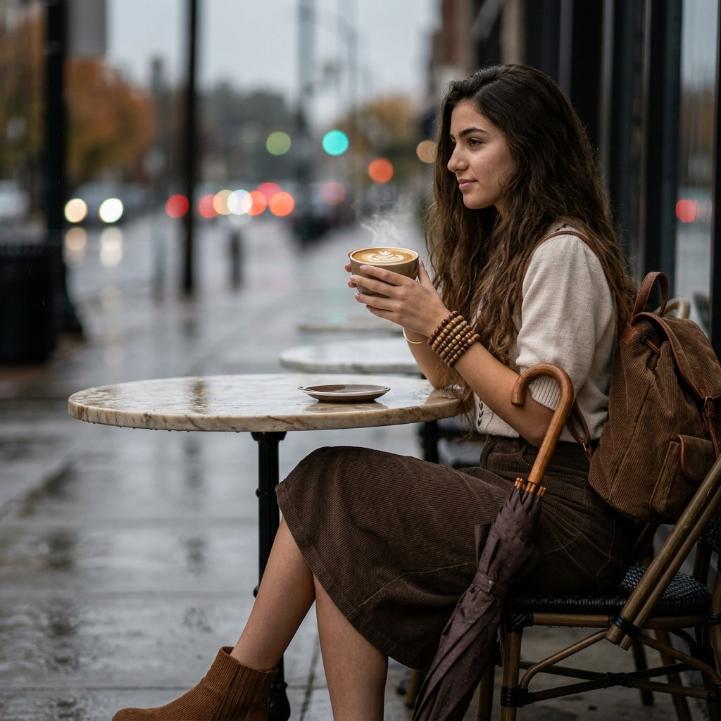 Midi Skirt — Lifestyle - Beverage Cafe | Generated by Modelize