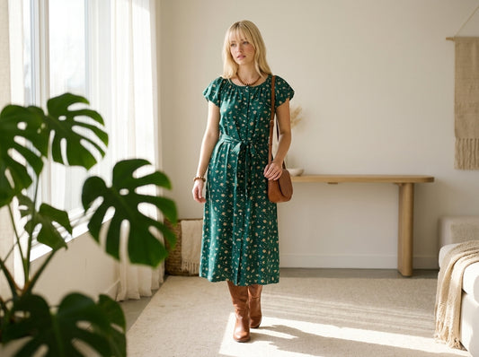 Midi Dress — Lifestyle - Home | Generated by Modelize