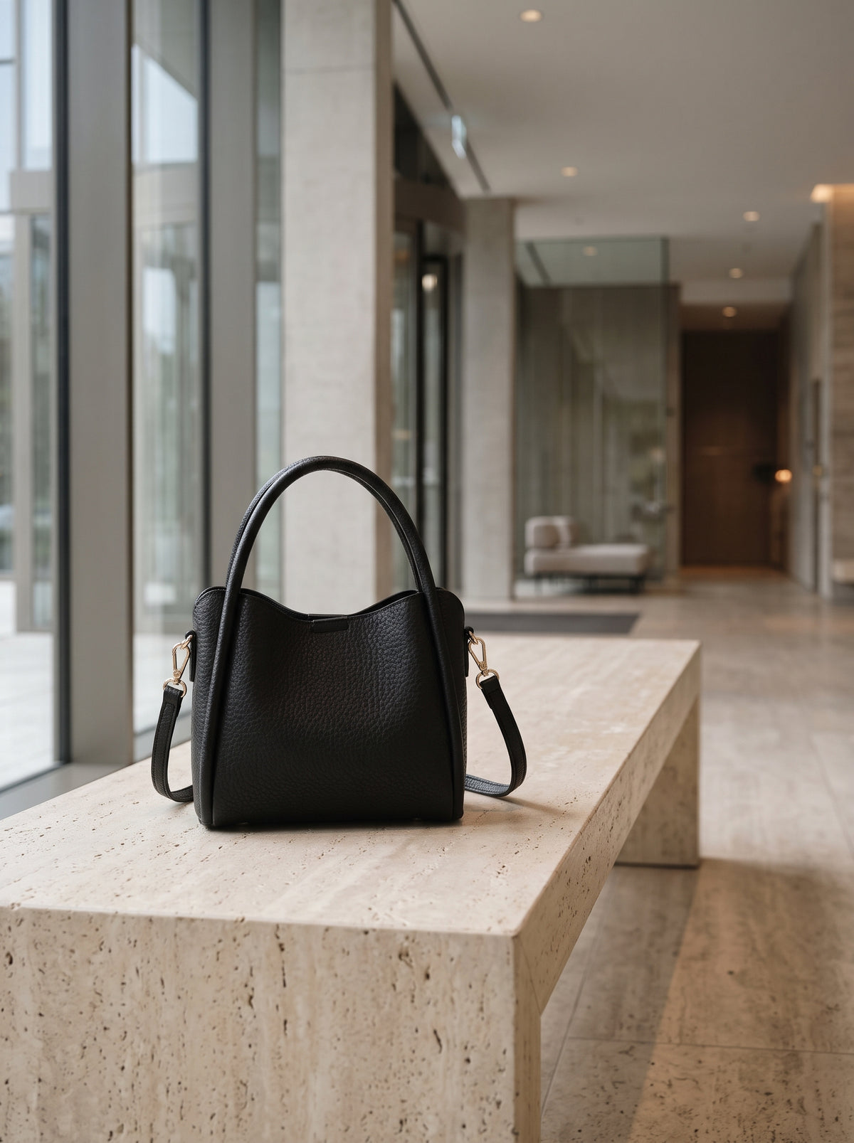 Satchel / Handbag — Modern Architecture Ledge | Generated by Modelize