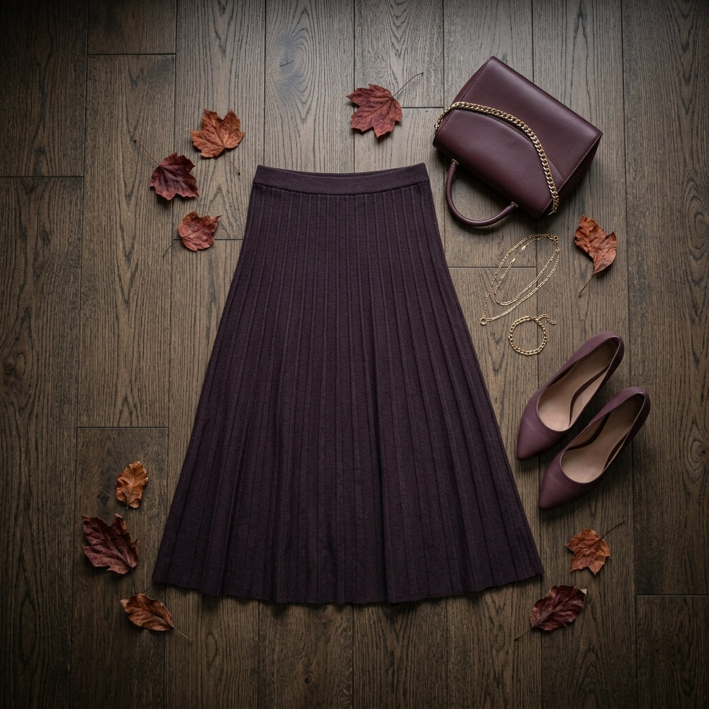 Maxi Skirt — Seasonal Outfit Flat Lay | Generated by Modelize