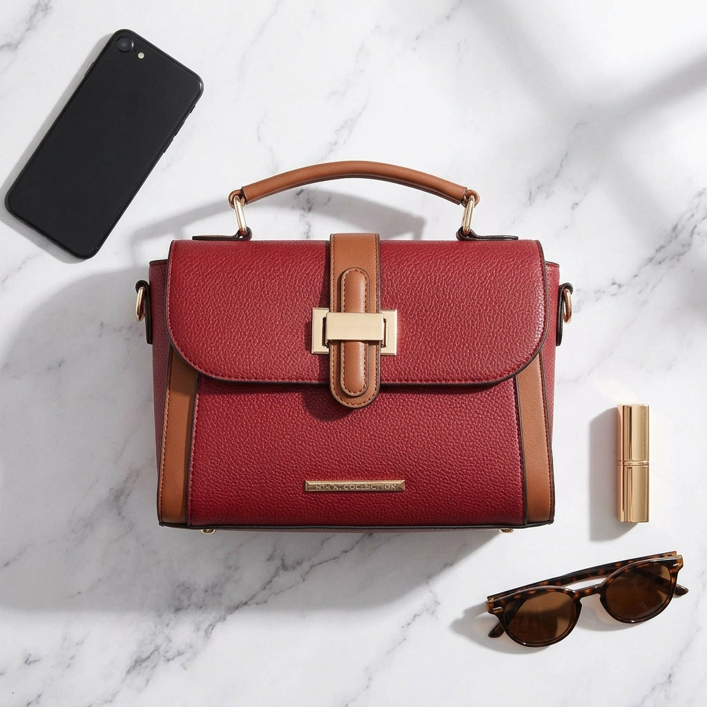 Shoulder bag — Versatility Flat Lay | Generated by Modelize
