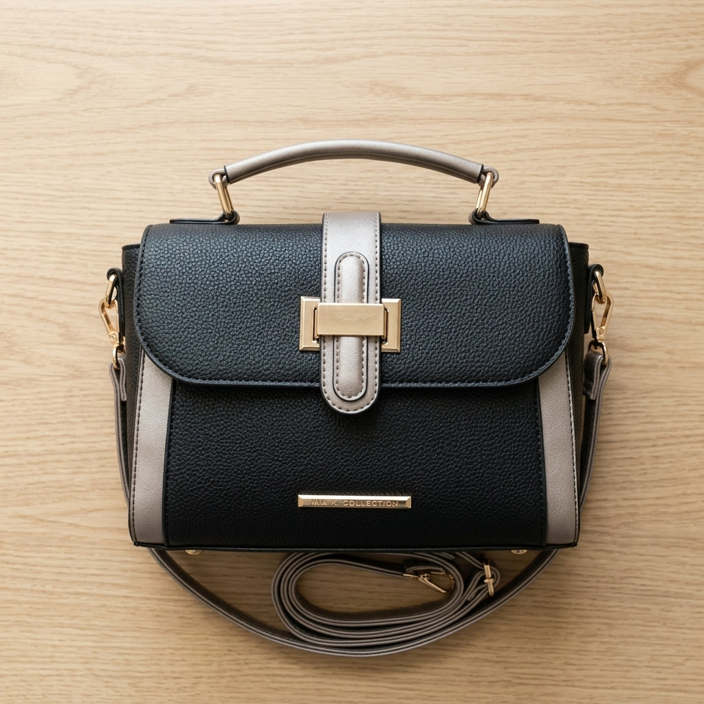 Shoulder Bag — Essentials Flat Lay | Generated by Modelize