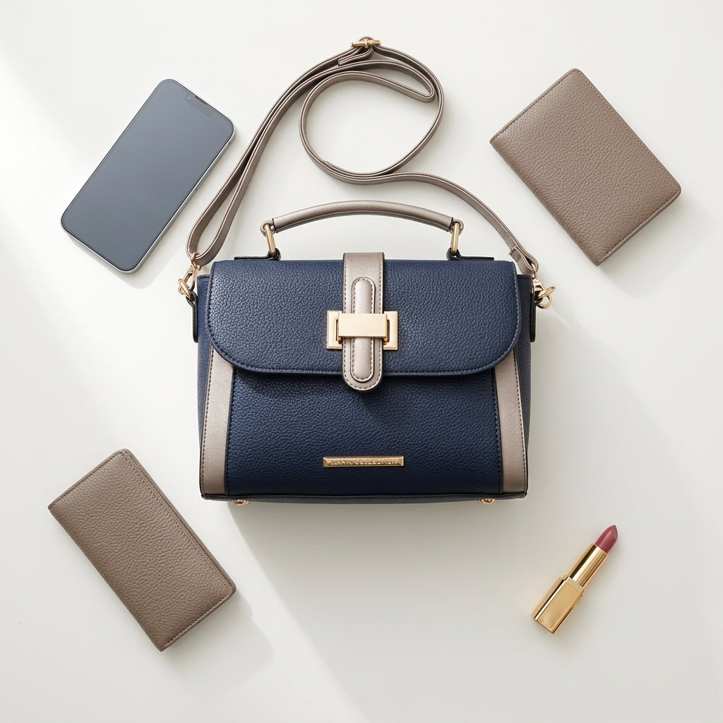 Shoulder bag — Essentials Flat Lay | Generated by Modelize
