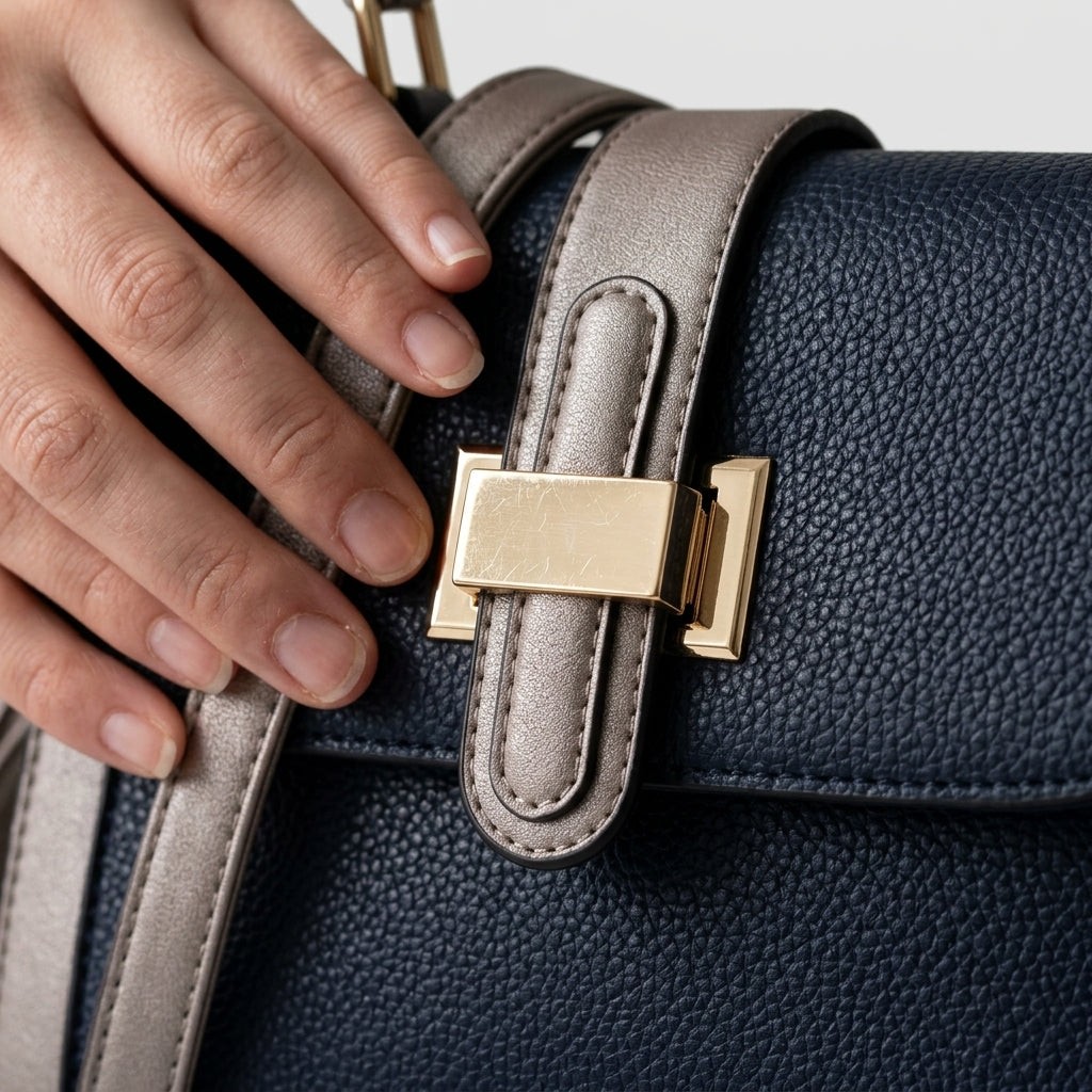 Shoulder bag — Hardware and Texture Detail | Generated by Modelize
