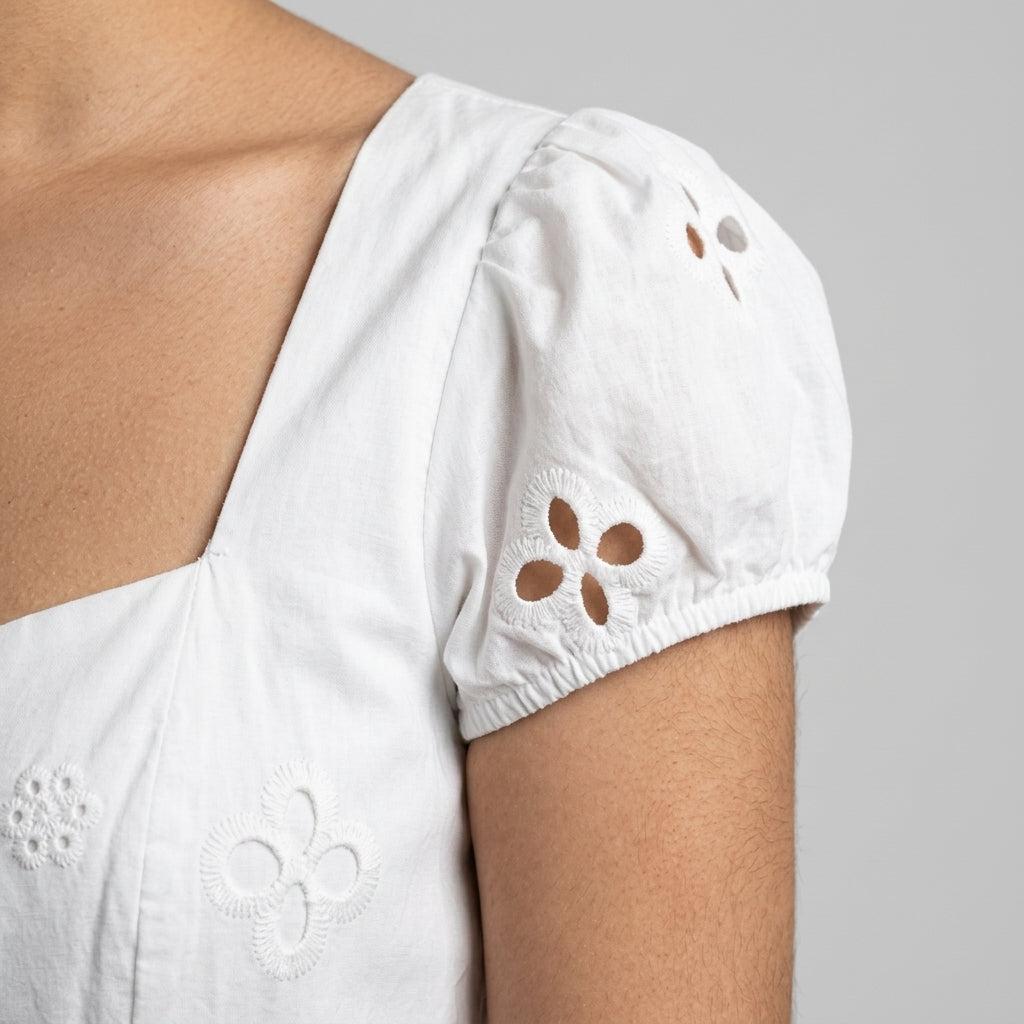Midi or mini dress — On Model - Close-up Detail | Generated by Modelize