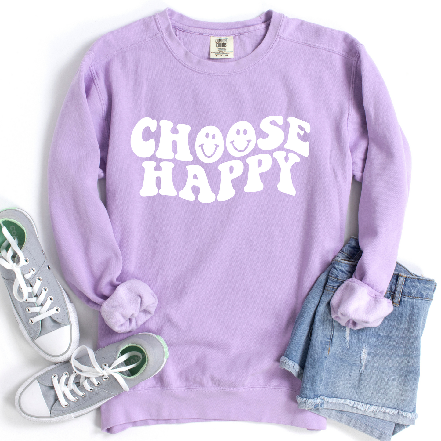 Choose Happy Crewneck Sweatshirt